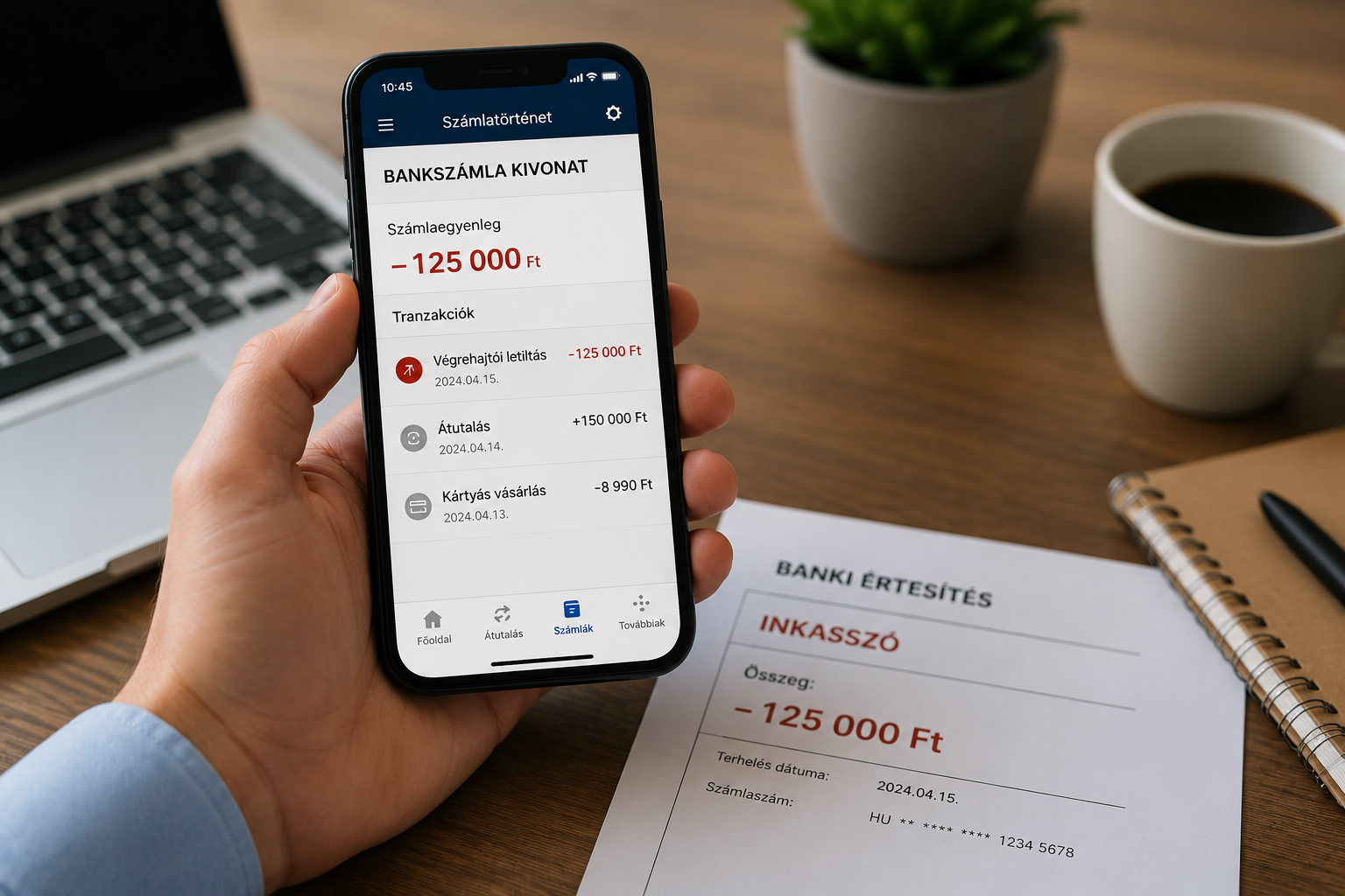 Bankszámla-inkasszó vizsgálata
